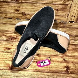 Ugg Australia Adley Perf Dusk Women's Shoes Size 5 Black Suede Leather 1018375